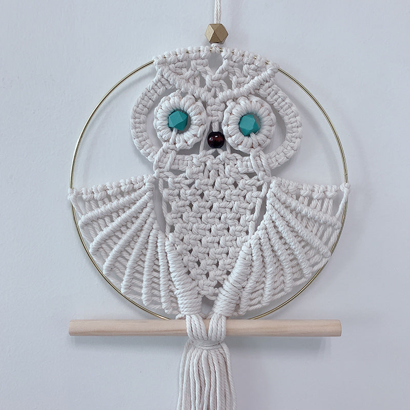 Feature of Small Owl Macrame Wall Decor## *Material:100% high quality  cotton rope *Color:Be…