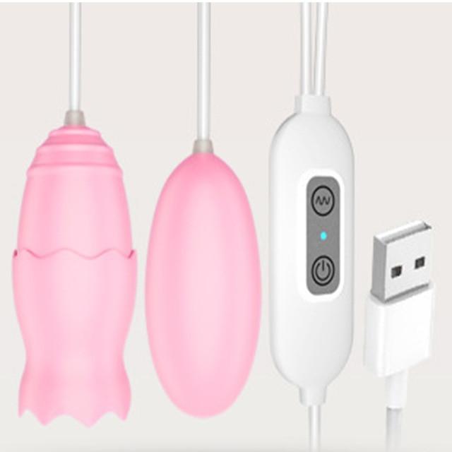 12 Speeds Tongue Oral Licking Vibrators G-spot Vagina Massage Clitoris Stimulator USB Vibrating Egg Sex Toys for Women Sex Shop