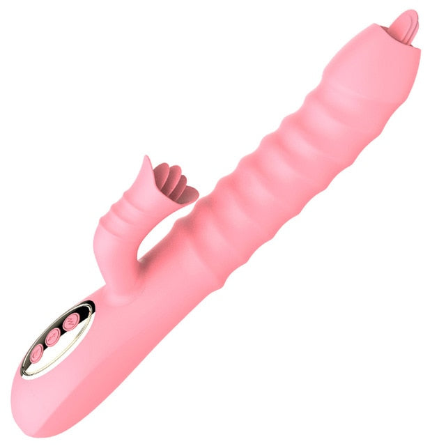 Clitoris Stimulator Tongue Vibrating Sucking Vibrator Blowjob Nipple Sucking Dildo Adult Sex Toys for Women Oral Licking Vagina